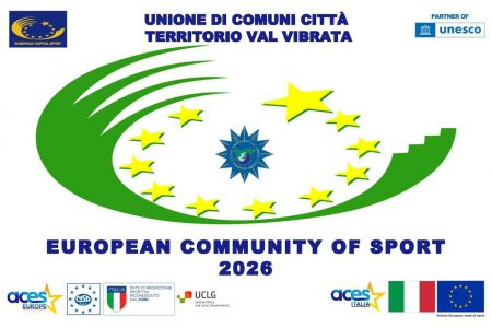 L'UNIONE DI COMUNI CITTA' TERRITORIO VAL VIBRATA E' COMUNITA' EUROPEA DELLO SPORT 2026